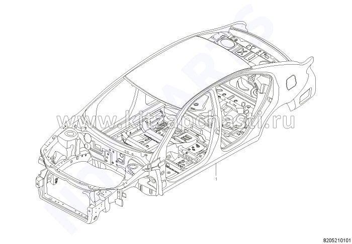 Кузов в сборе Lifan Murman GBA5009Y98